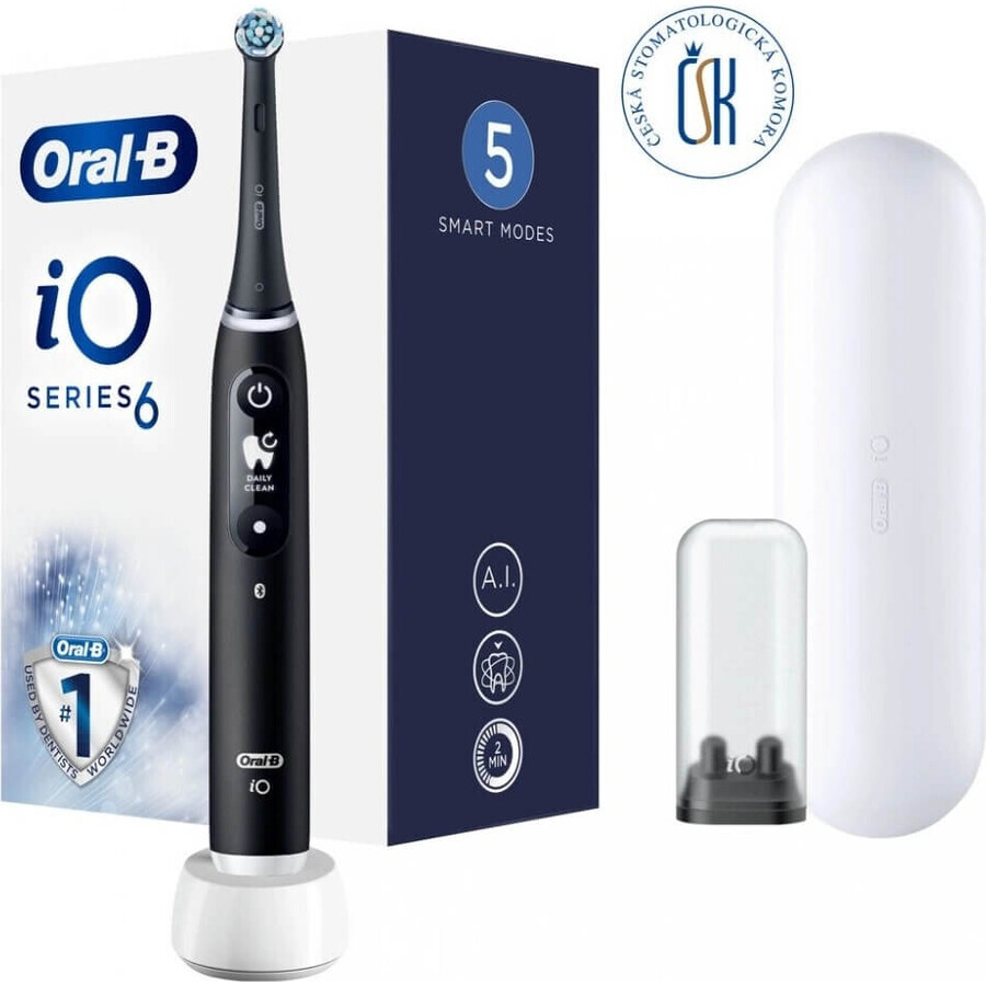 Oral B Oral B iO Series 6 Black 1×1 Electric Toothbrush, electric toothbrush