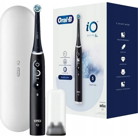 Oral B Oral B iO Series 6 Black 1×1 Electric Toothbrush, electric toothbrush