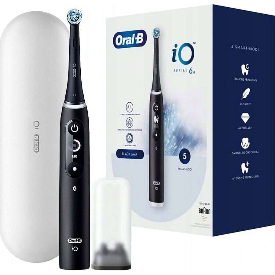 Oral B Oral B iO Series 6 Black 1×1 Electric Toothbrush, electric toothbrush