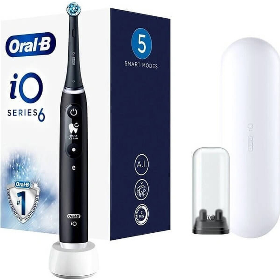 Oral B Oral B iO Series 6 Black 1×1 Electric Toothbrush, electric toothbrush