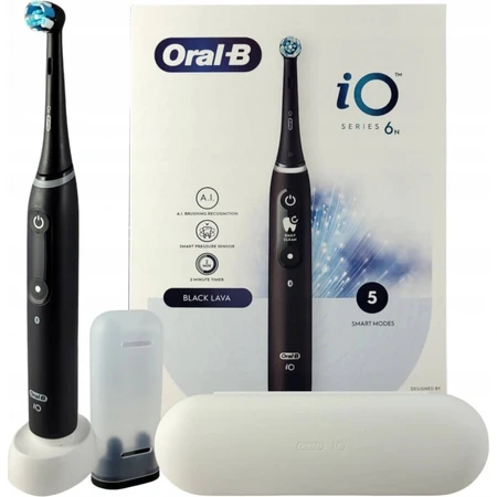 Oral B Oral B iO Series 6 Black 1×1 Electric Toothbrush, electric toothbrush
