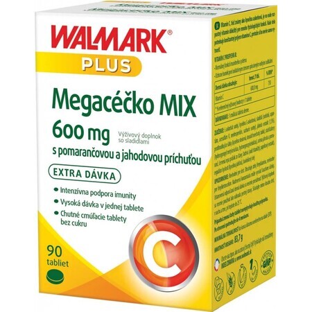 WALMARK Megacečko 600 mg arancia 1×90 tbl, integratore alimentare