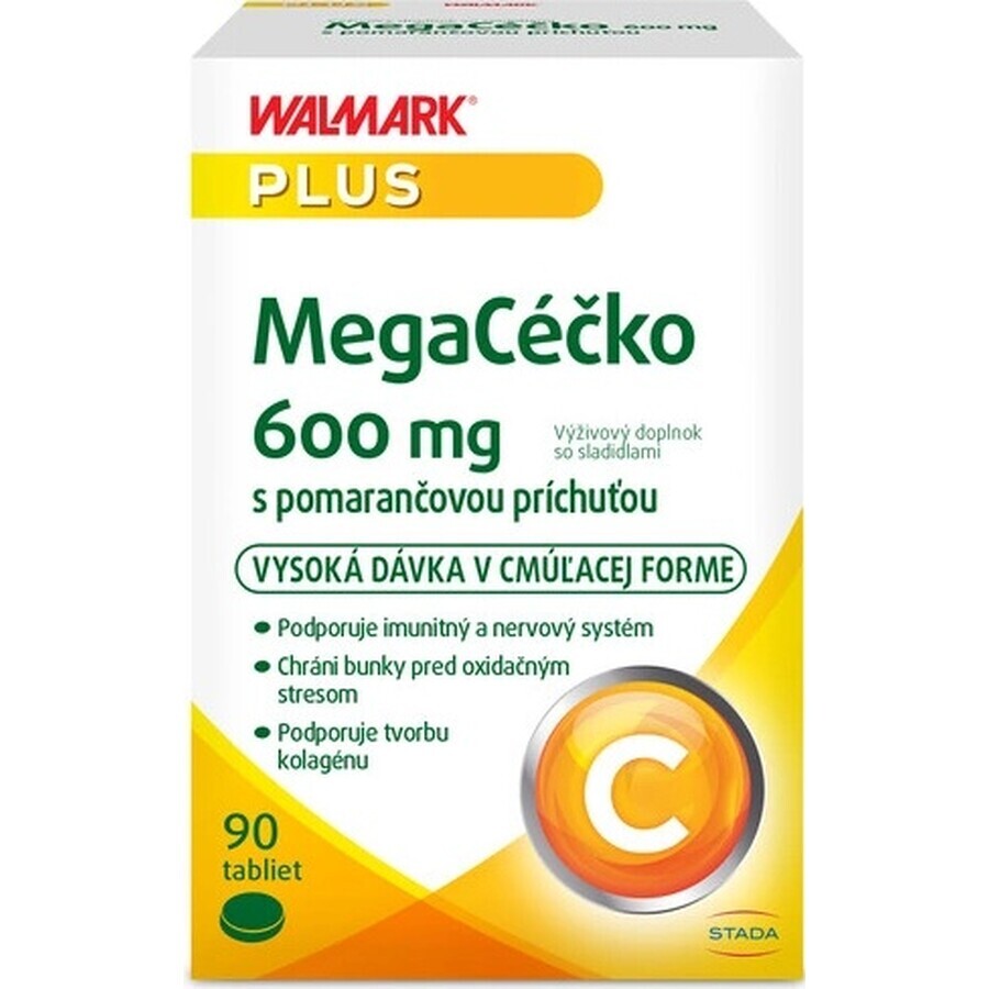 WALMARK Megacečko 600 mg arancia 1×90 tbl, integratore alimentare