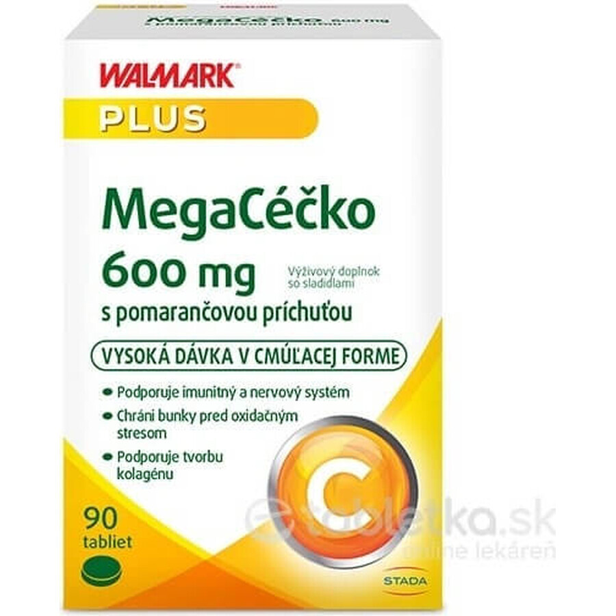 WALMARK Megacečko 600 mg arancia 1×90 tbl, integratore alimentare