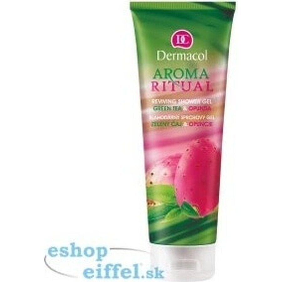 Dermacol Douchegel Aroma Ritual Groene thee en cactusvijg 1×250 ml, hydrateert de huid