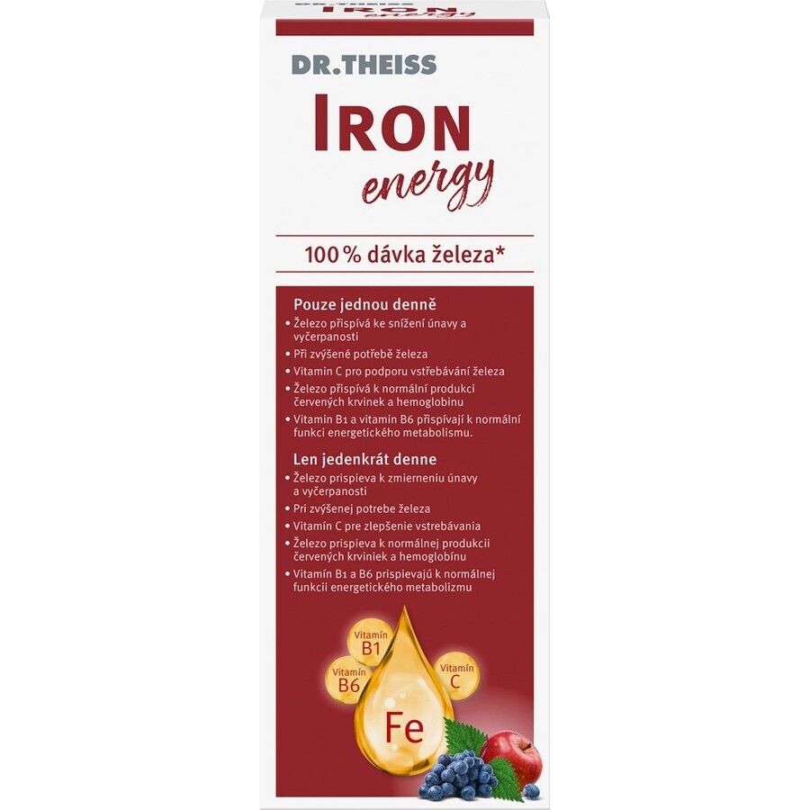 Dr. Theiss Iron Energy 1×250 ml, food supplement