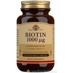 Solgar Biotin 1000 μg For hair and skin 50 capsules 1×50 cps, dietary supplement