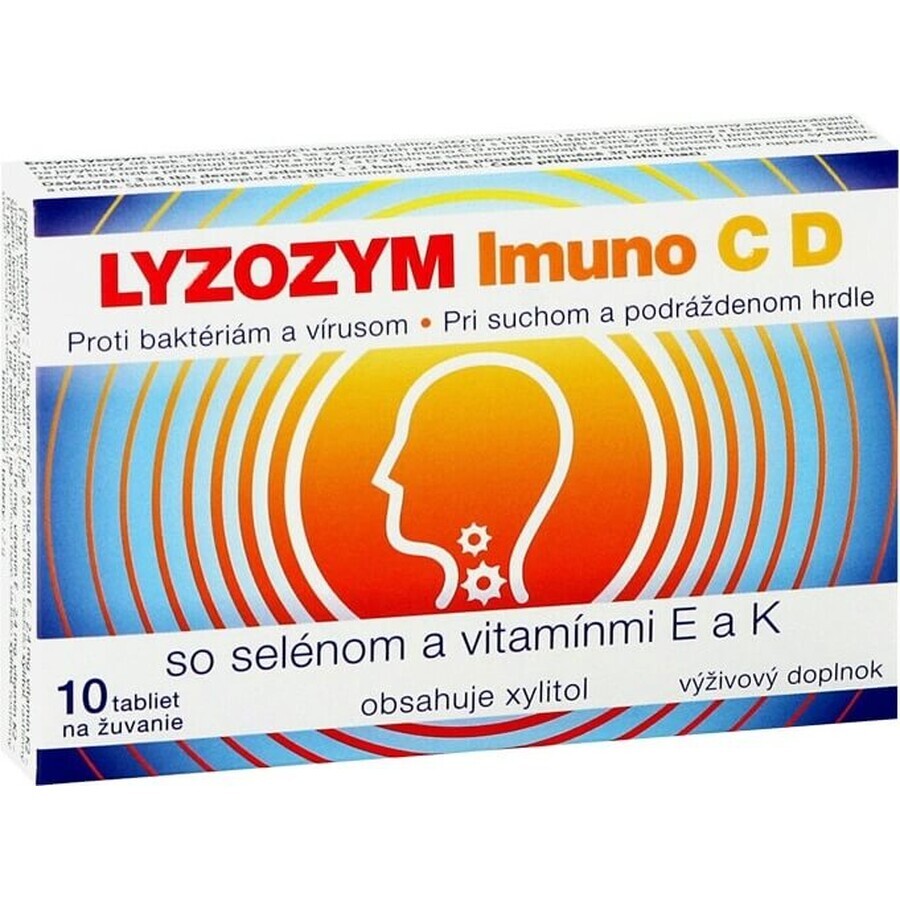 LYZOZYM Imuno C D met selenium en vitamine E en K 10 tbl. om te kauwen 1×10 tbl. om te kauwen