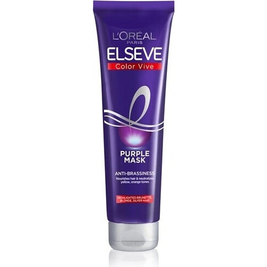 L'Oréal Paris Elseve Colour Vive Paars Masker 1×150 ml, haarmasker