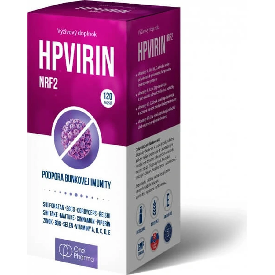 ONE PHARMA HPVIRIN 120CPS 1×120 cps, suplement diety: ceny i cechy