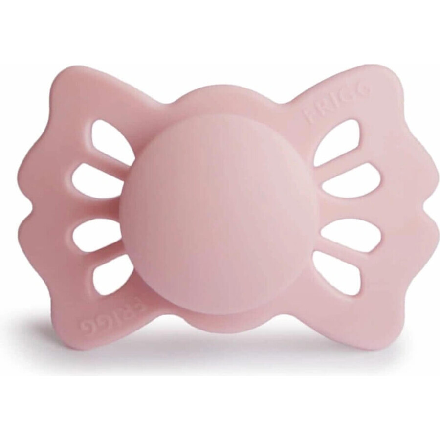 FRIGG FRIGG Ciuccio in silicone simmetrico Lucky Baby Pink, 0-6m 1×1 pz, ciuccio in silicone