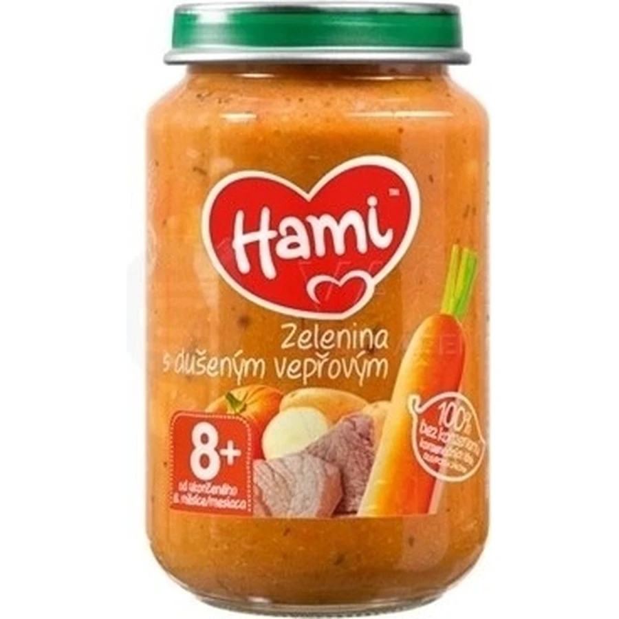 Hami Verdure con brasato di maiale 1×200 g dalla fine dell'ottavo mese