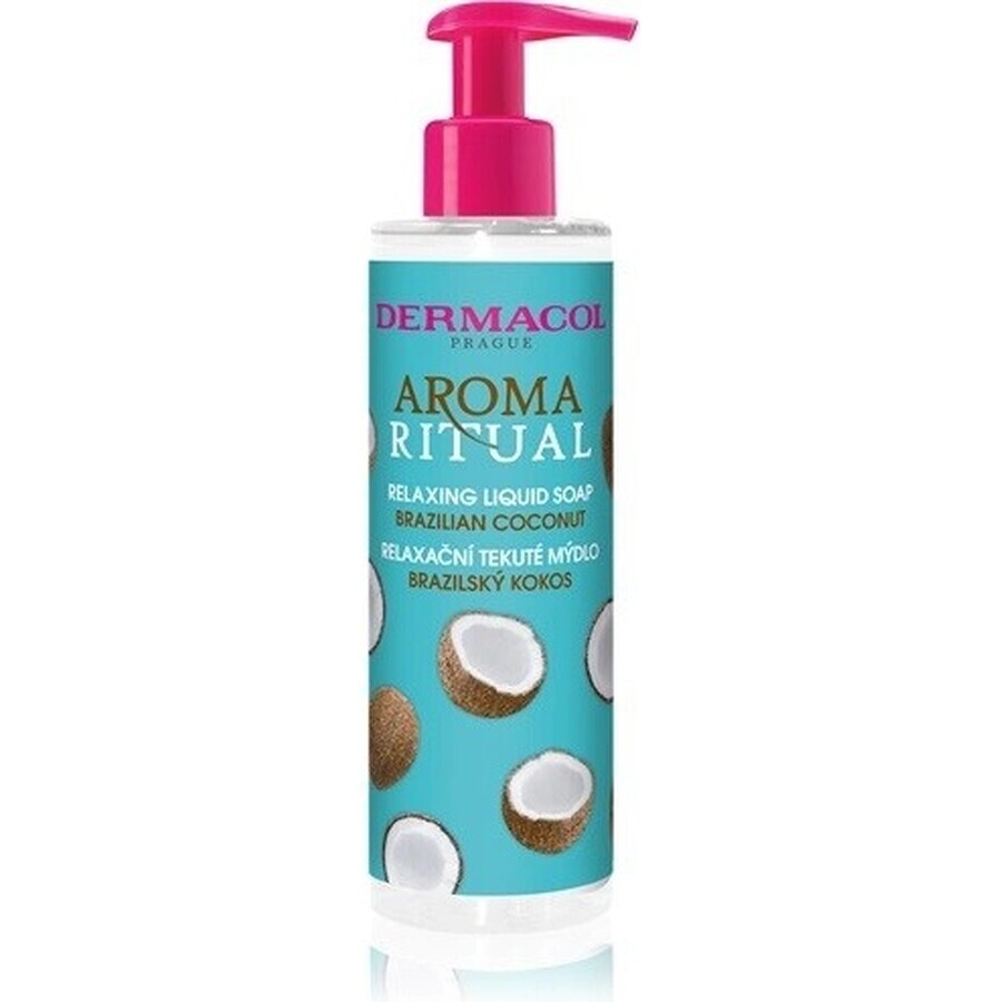 Dermacol Aroma Ritual Coconut Brazilian Liquid Soap 1×250 ml, coconut flavor