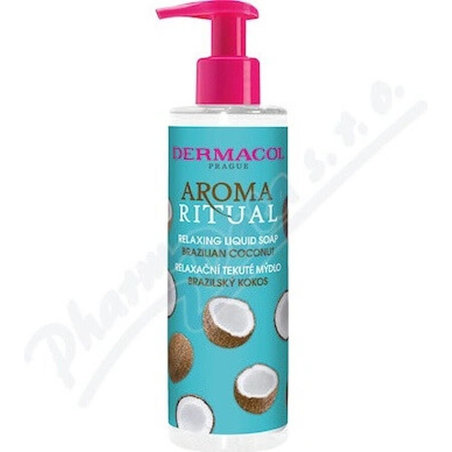 Dermacol Aroma Ritual Coconut Brazilian Liquid Soap 1×250 ml, coconut flavor