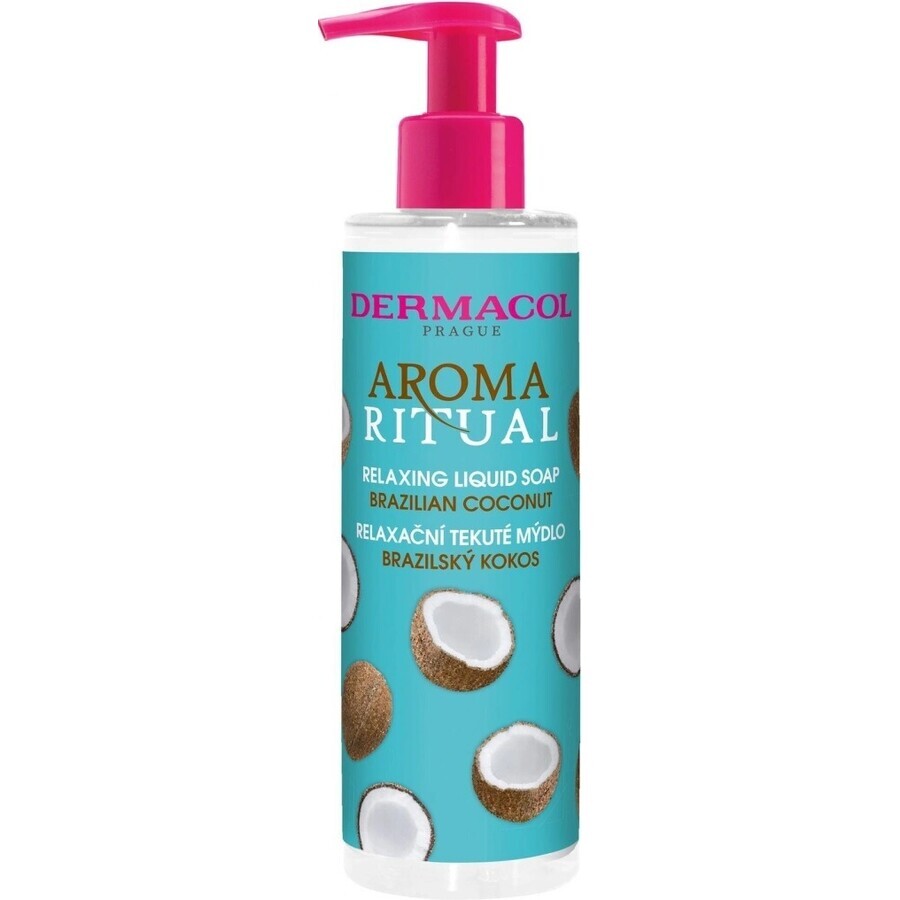 Dermacol Aroma Ritual Coconut Brazilian Liquid Soap 1×250 ml, coconut flavor