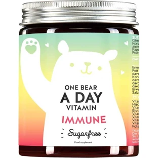Bears With Benefits One Bear a Day bezcukrowe witaminy wzmacniające odporność 1 × 90 sztuk, suplement diety wspomagający odporność w formie żelków