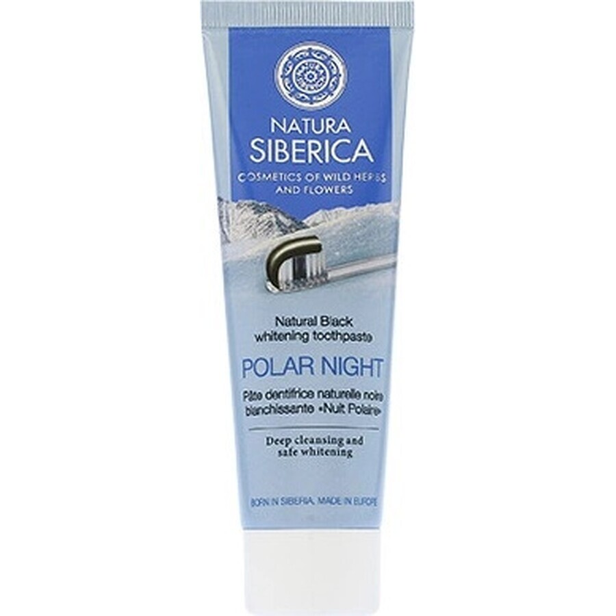 Natura Siberica whitening toothpaste black "Polar Night" 1×100 g, toothpaste