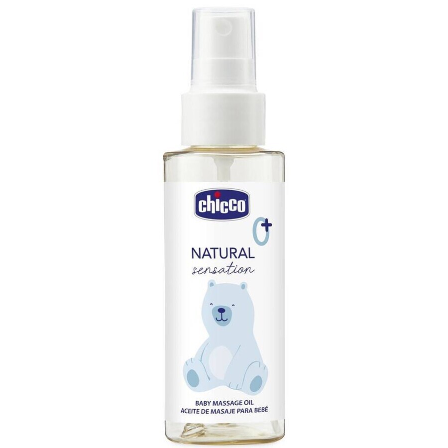 CHICCO Natural Sensation massageolie 100ml, 0m+ 1×100 ml, massageolie