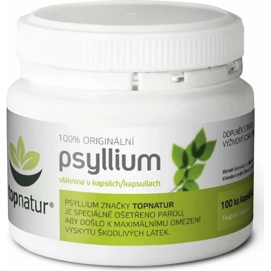 topnatur PSYLLIUM vezels 1×100 cps, voedingssupplement