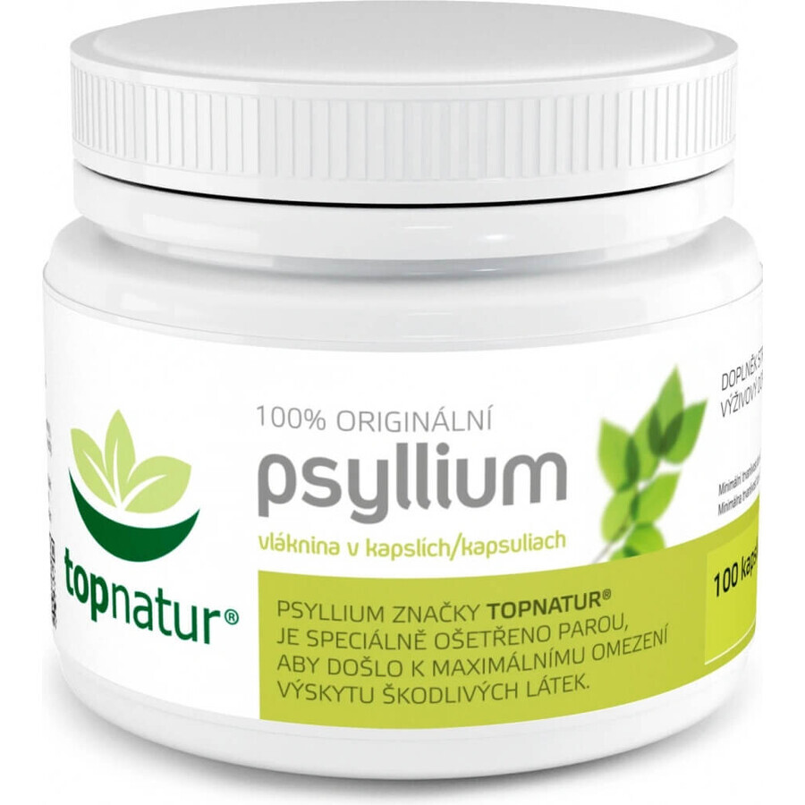 topnatur PSYLLIUM vezels 1×100 cps, voedingssupplement