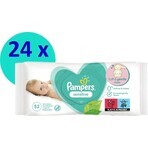 Pampers Sensitive Box Doekjes Plastic Vrij 24x52st 24×52st