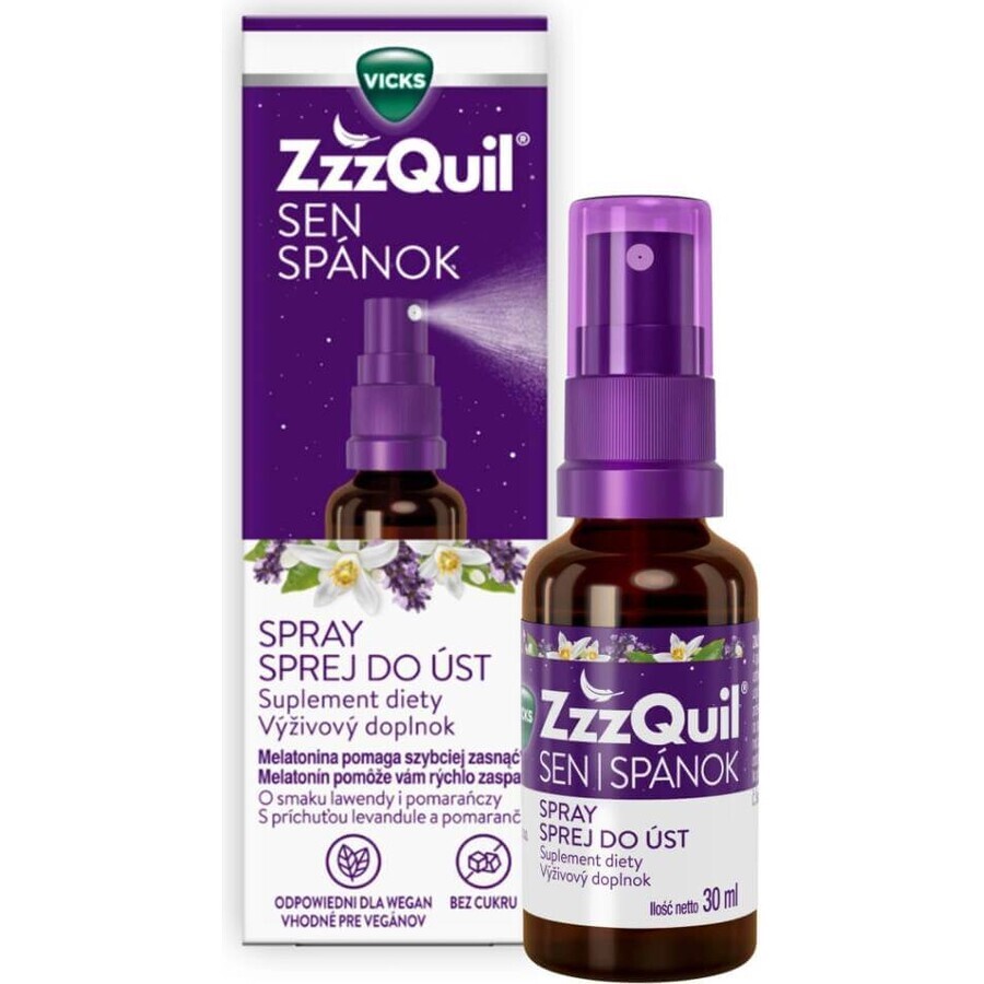 ZzzQuil®SPÁNOK mondspray 1×30 ml, voedingssupplement