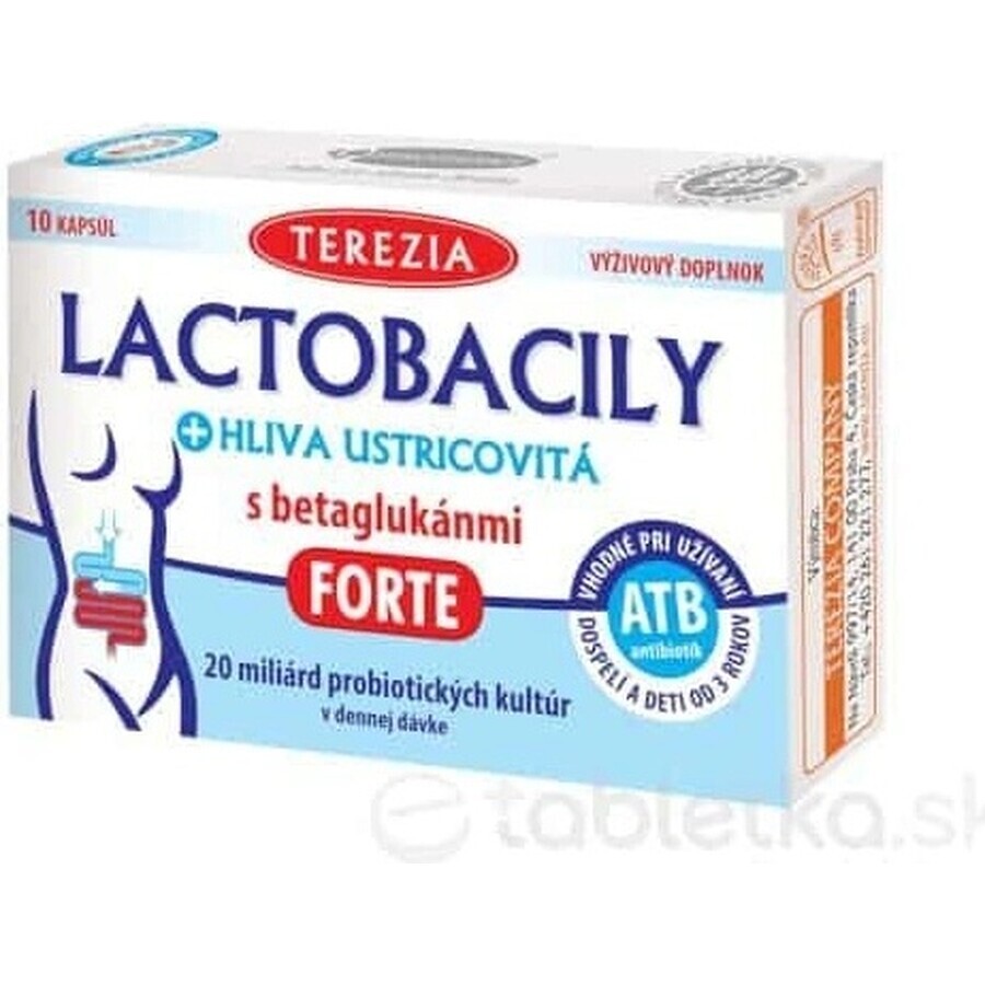 TEREZIA LACTOBACILY + USTRICOUS FUNGUS 1x10 cps, mit Beta-Glucanen FORTE