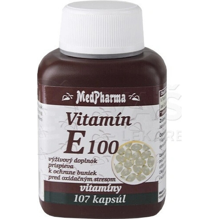 MedPharma VITAMINA E 100 1×107 cps, integratore alimentare