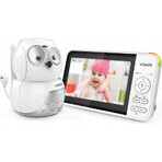 VTECH BM5550-OWL, Baby-Video-Babysitter Eule mit 5"-Bildschirm und 1×1pc schwenkbarer Kamera, Babysitter