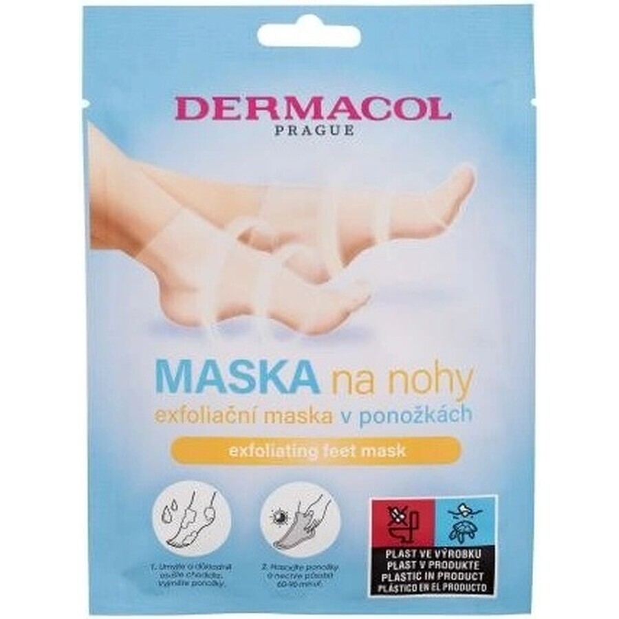 Dermacol Mască exfoliantă pentru picioare în șosete 1×1 buc