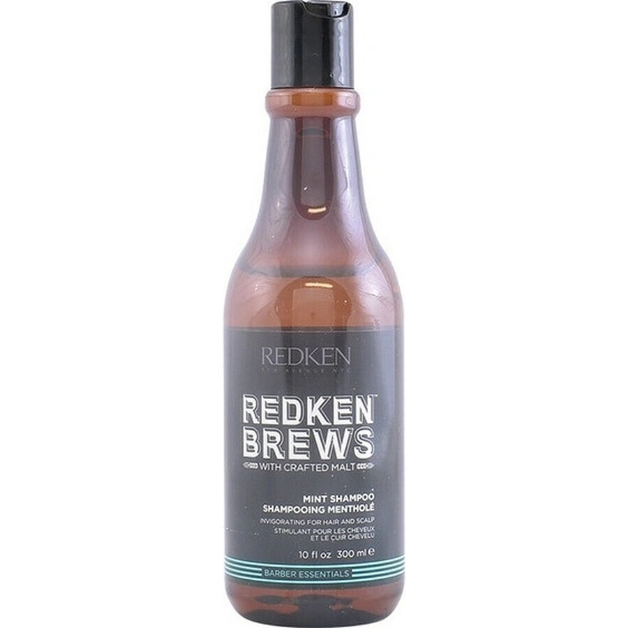 Redken Șampon de păr revigorant cu mentă pentru bărbați Brews 1×300 ml, șampon