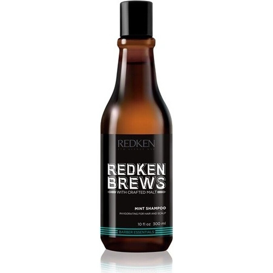 Redken Șampon de păr revigorant cu mentă pentru bărbați Brews 1×300 ml, șampon