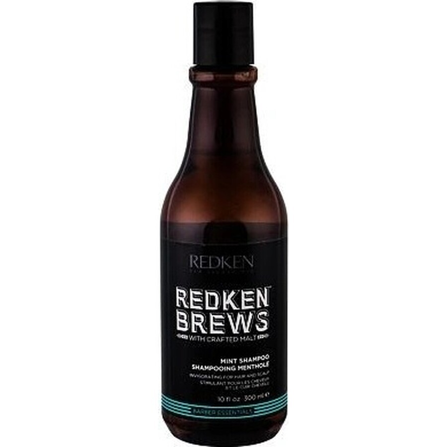 Redken Șampon de păr revigorant cu mentă pentru bărbați Brews 1×300 ml, șampon