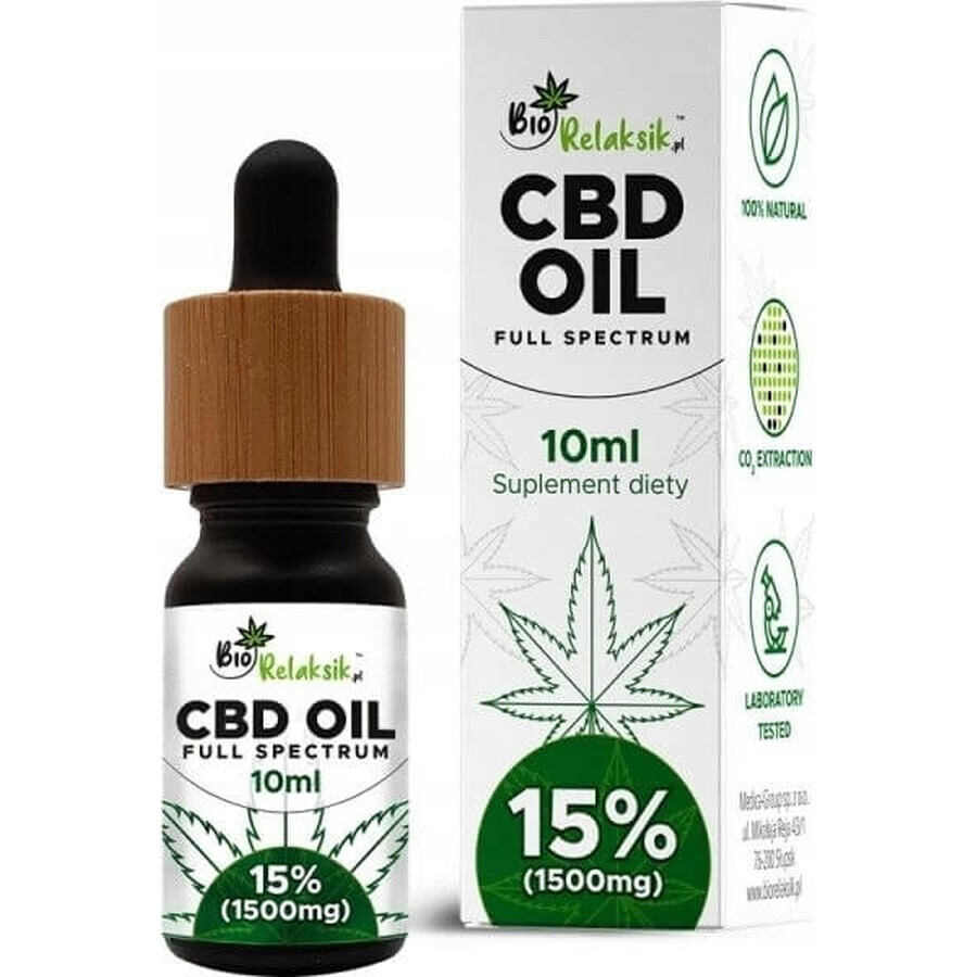 Pharma Activ CBD 15% aceite de cáñamo de espectro completo 1×10 ml, aceite de cáñamo