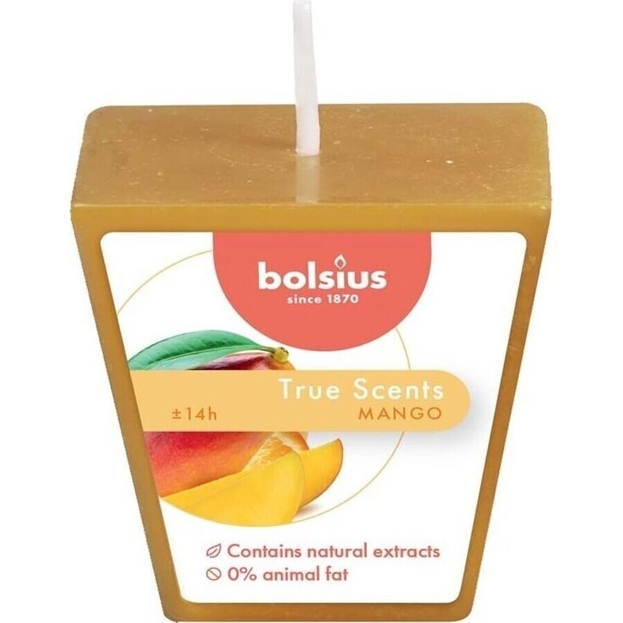 Bolsius Aromatic 2.0 Votiv Mango, lumânare parfumată 1×1 buc, dimensiune 48 mm