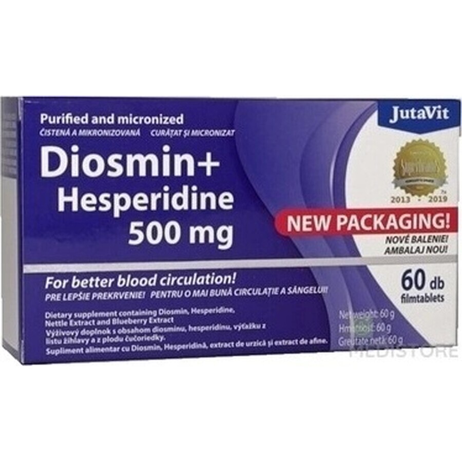 JutaVit Diosmin+Hesperidine 500 plus tbl 1x60 stuks