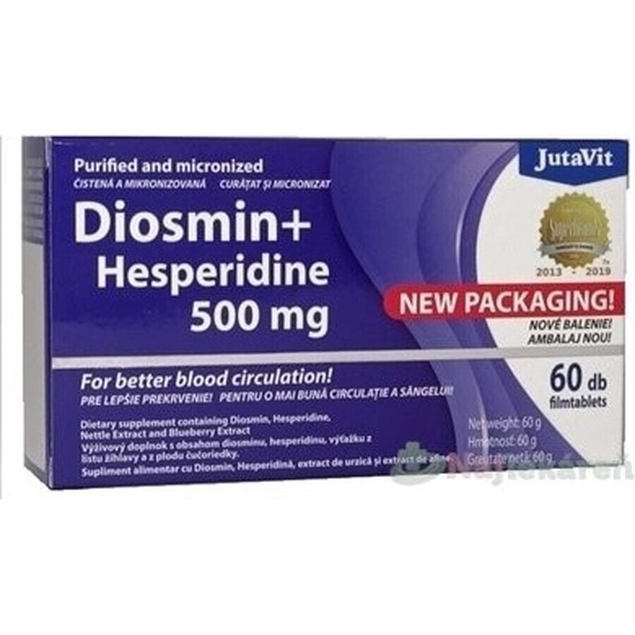 JutaVit Diosmin+Hesperidine 500 plus tbl 1x60 stuks