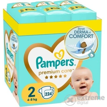 Pampers Premium MBP S2 224pcs (4-8kg) 1×224 pcs pañales