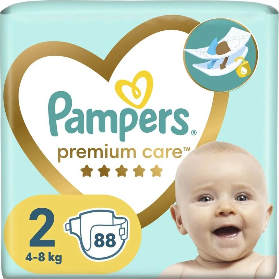 Pampers Premium MBP S2 224pcs (4-8kg) 1×224 pcs pañales