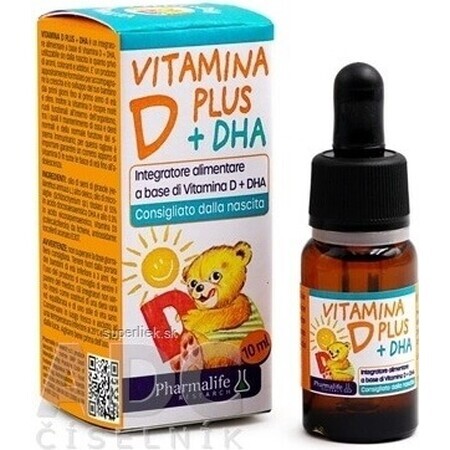 FITOBIMBI VITAMINE D PLUS DHA 1x10 ml, voedingssupplement