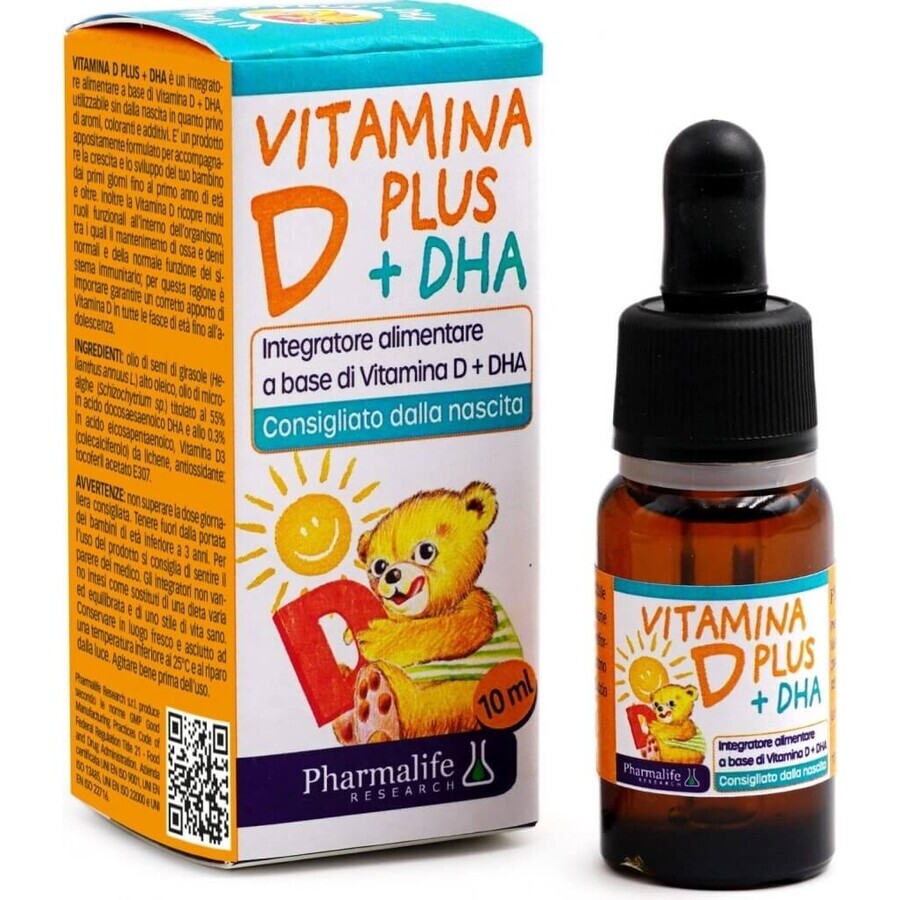 FITOBIMBI VITAMINE D PLUS DHA 1x10 ml, voedingssupplement