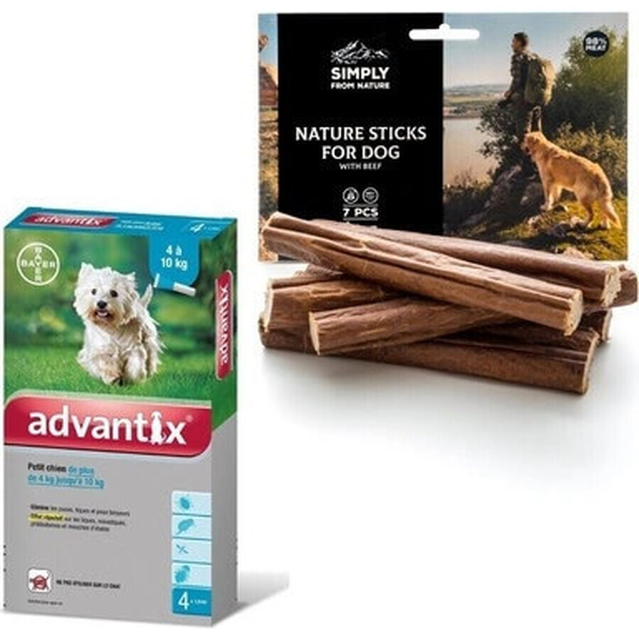 Advantix Spot-on voor honden van 4 tot 10 kg (4 pipetten) 4x1 ml