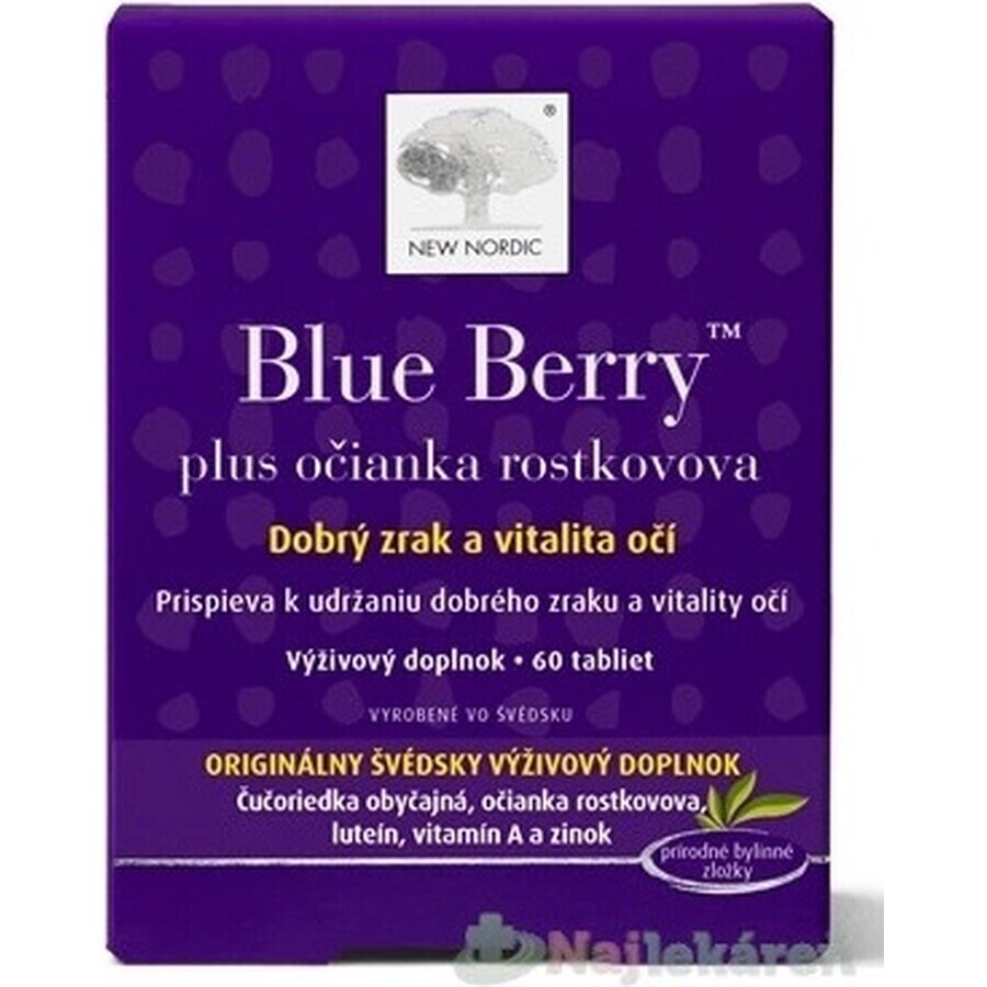 NEW NORDIC Blue Berry 1×60 tbl, food supplement