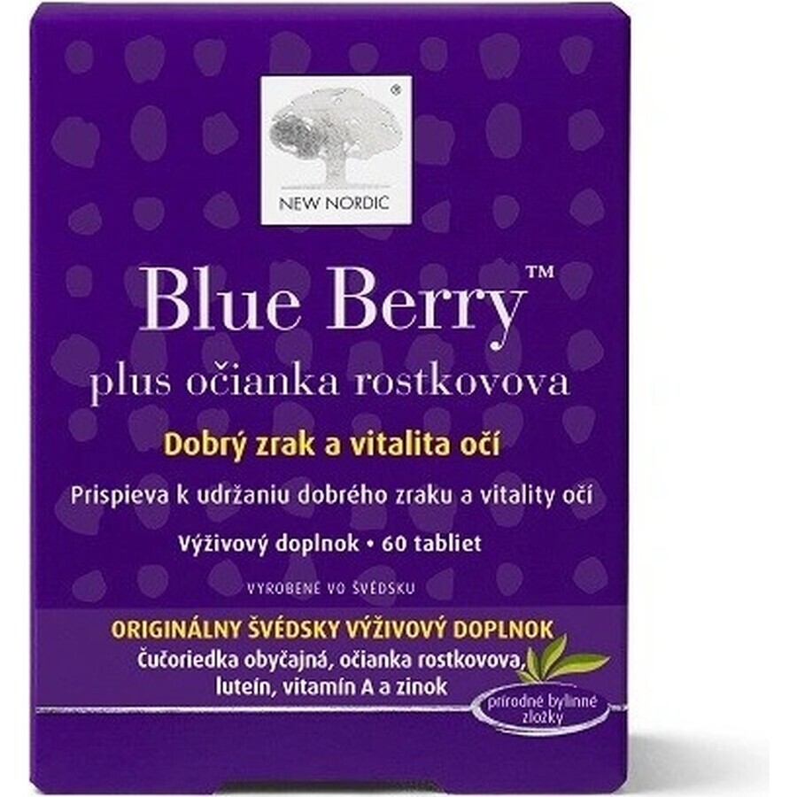 NEW NORDIC Blue Berry 1×60 tbl, food supplement