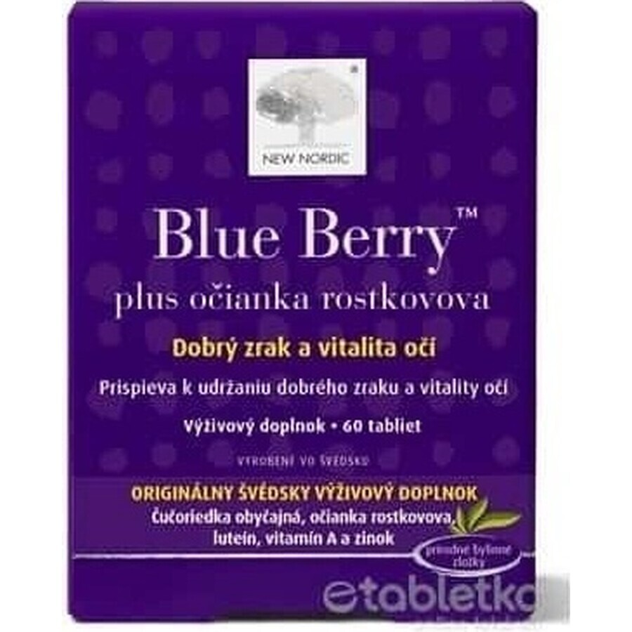 NEW NORDIC Blue Berry 1×60 tbl, food supplement