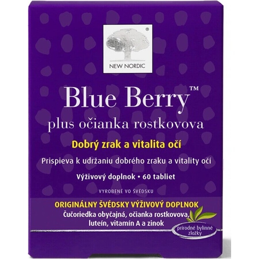 NEW NORDIC Blue Berry 1×60 tbl, food supplement