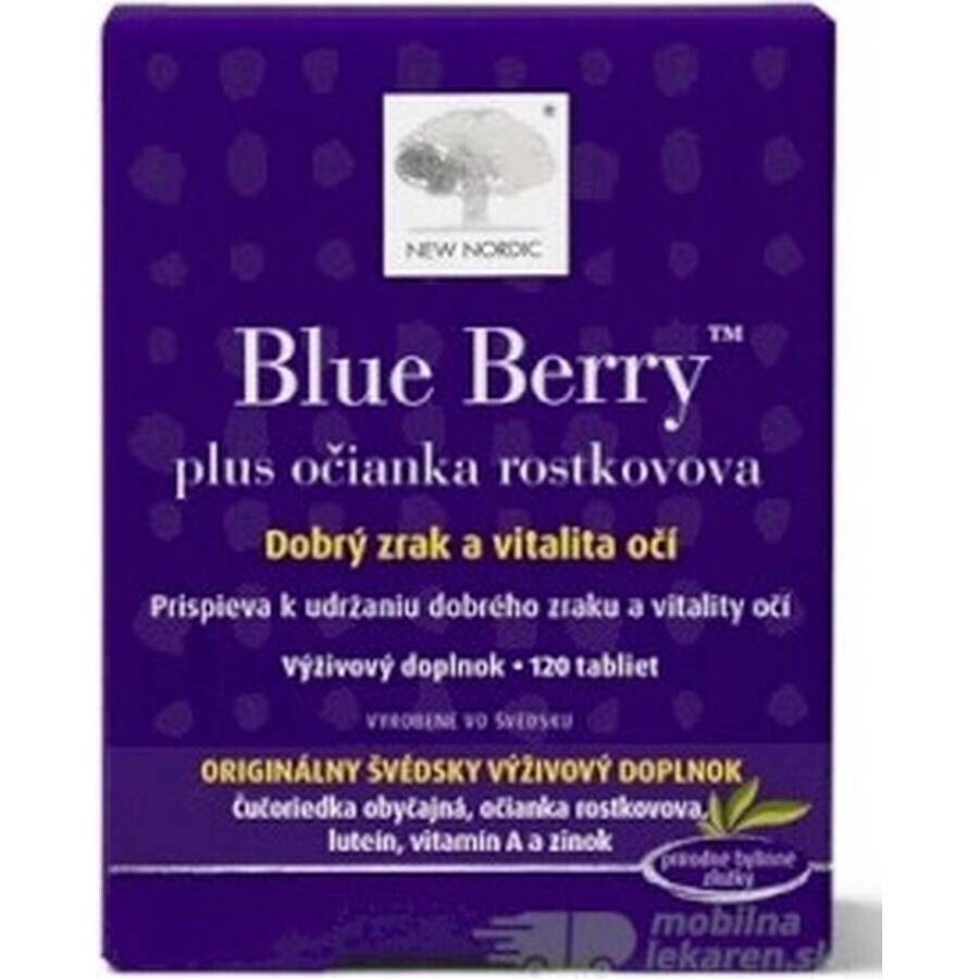 NEW NORDIC Blue Berry 1×60 tbl, food supplement