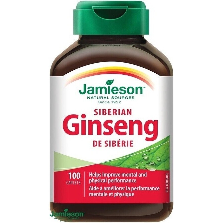 JAMIESON Siberische ginseng 650 mg 1×100 tbl, ginseng