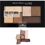 Maybelline New York The City Mini Palette Paleta de sombras de ojos 400 Rooftop Bronzes 1×6 g, paleta de sombras de ojos