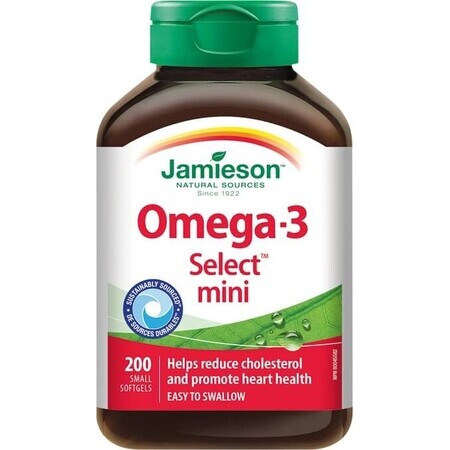 JAMIESON OMEGA-3 SELECT MINI 1×200 cps, integratore alimentare